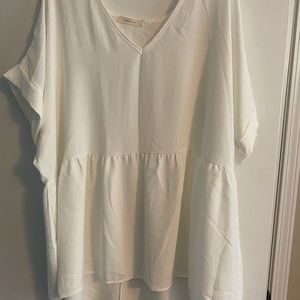 Plus size baby doll top